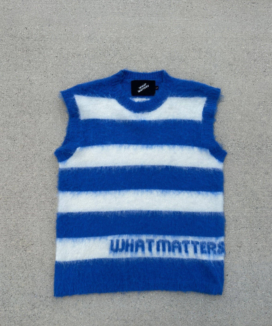 Royal Blue Mohair Vest