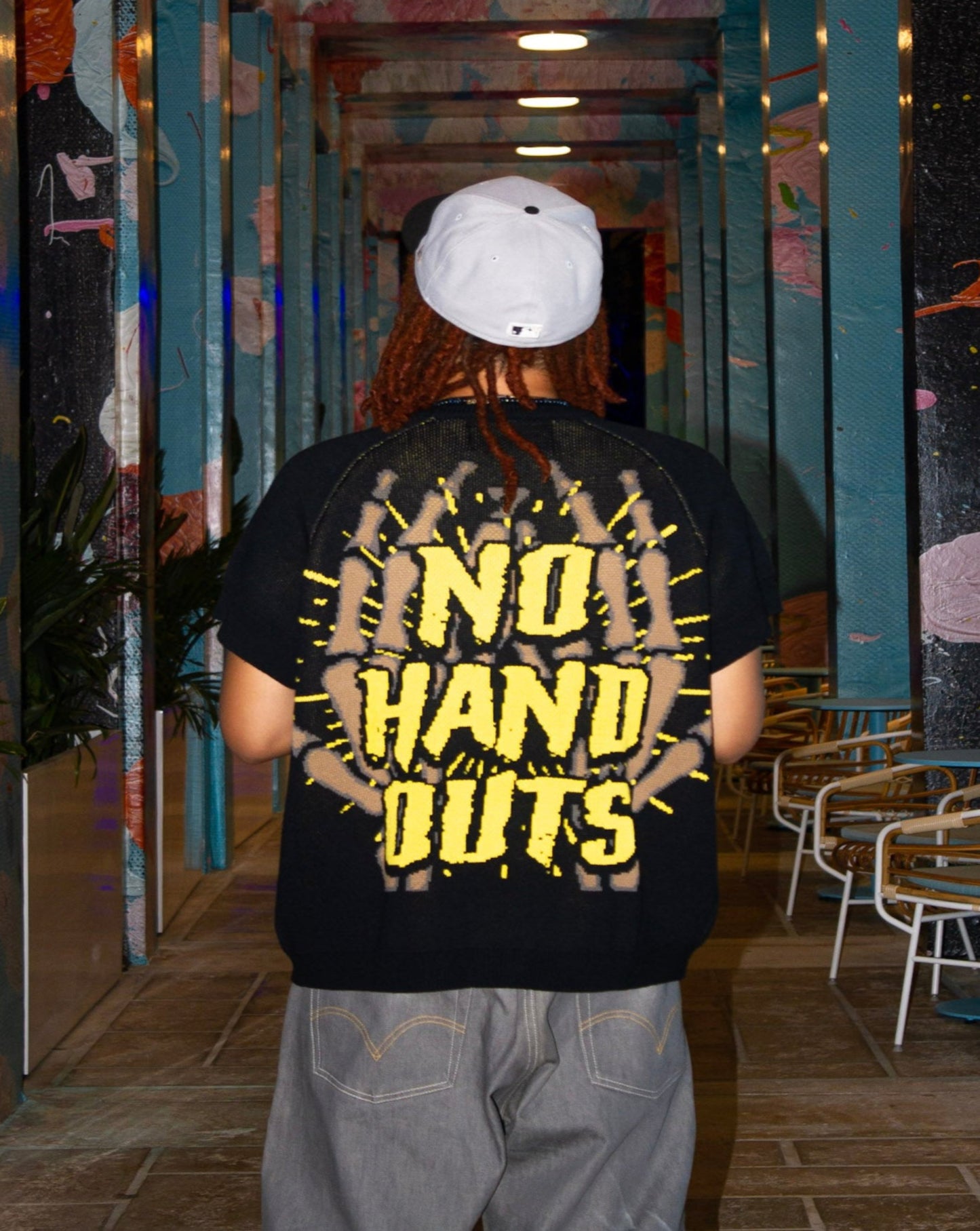 No Handouts Knitted T-Shirt