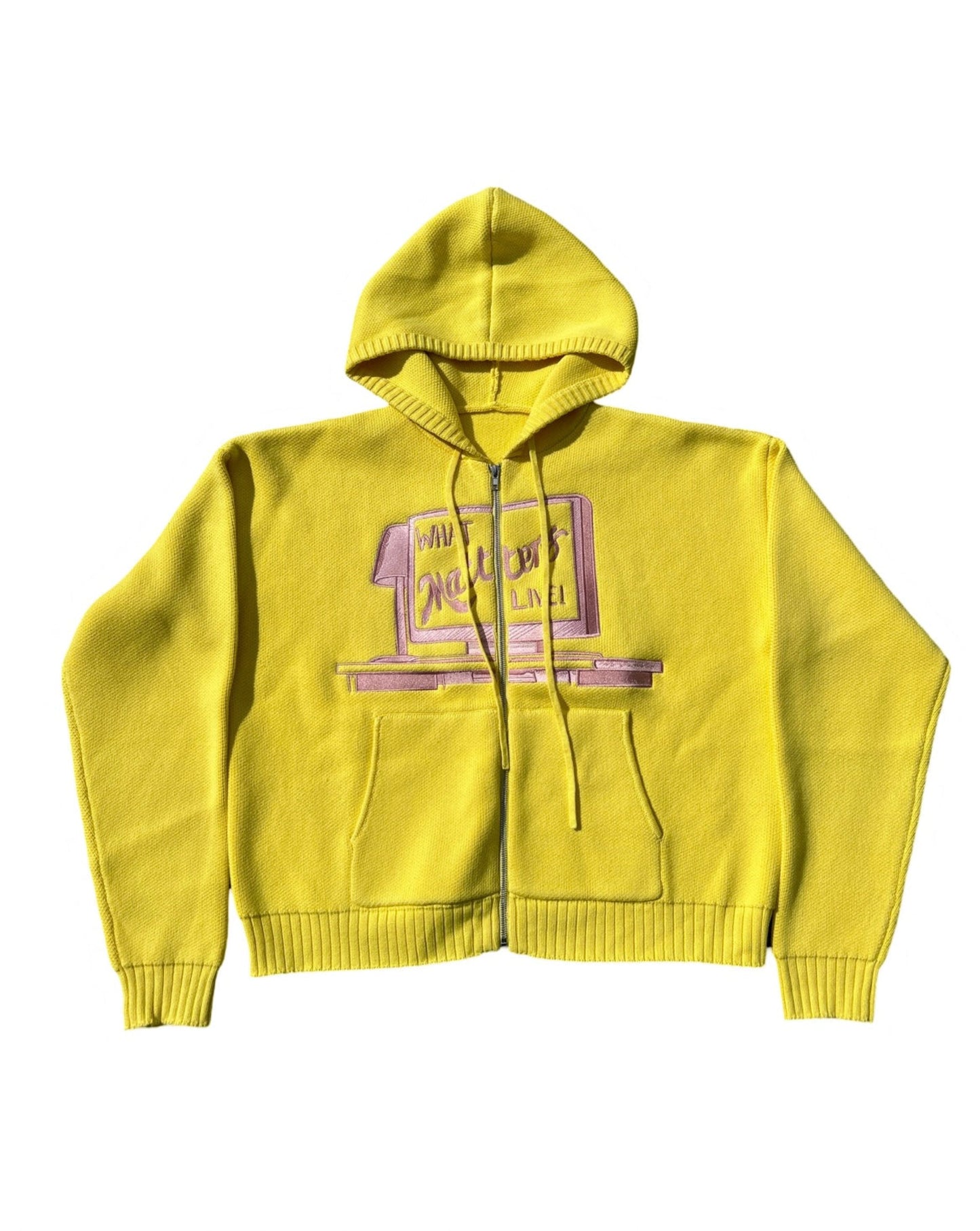 Live Show Knitted Zip Hoodie Lemonade