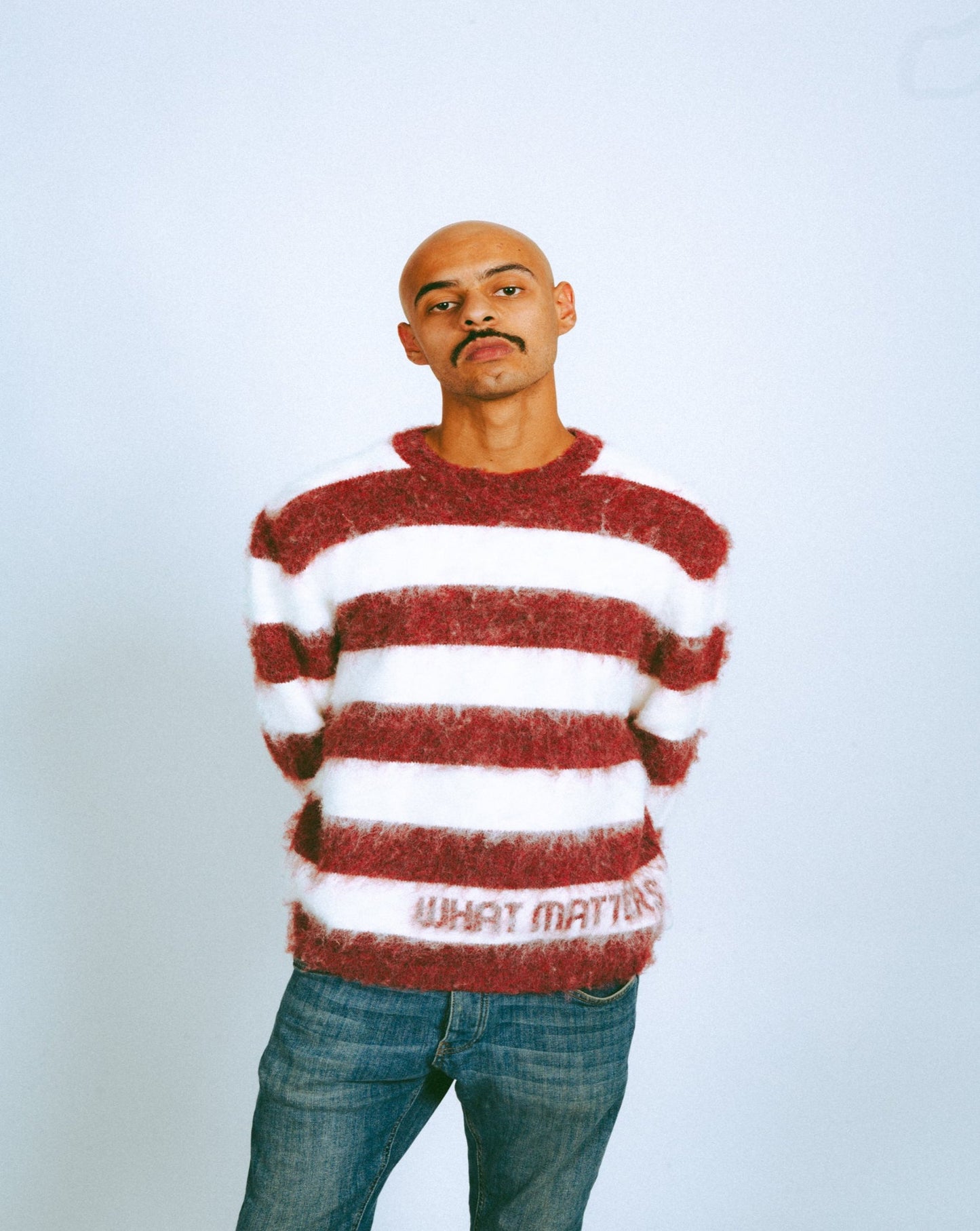 What Matters Burgundy Mohair Sweater