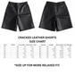 Cracked Leather Shorts
